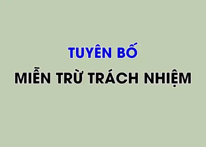 Tuyên bố miễn trừ trách nhiệm của GuugoSEO