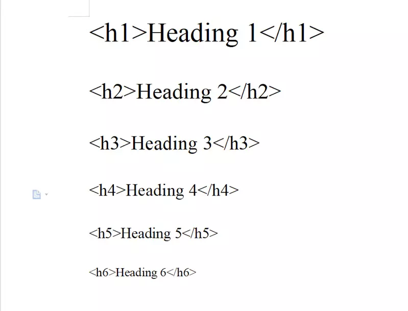 Thẻ Heading 2 (H2) Thẻ Heading 2 (H2)