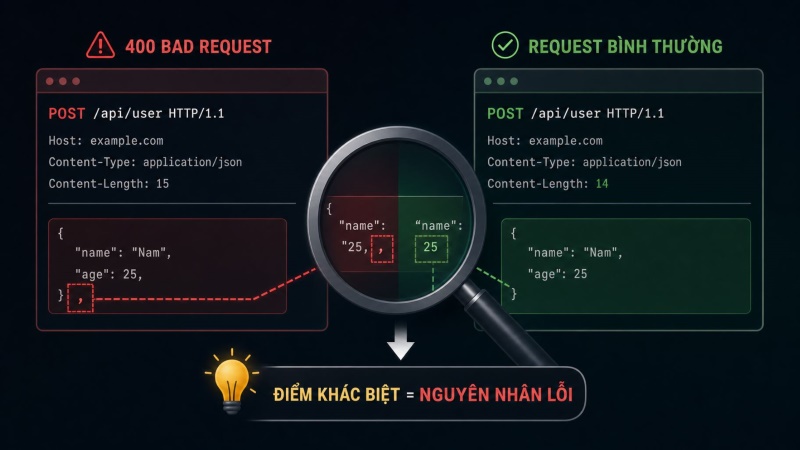 Hướng dẫn chi tiết cách sửa lỗi 400 Bad Request: log sever Hướng dẫn chi tiết cách sửa lỗi 400 Bad Request: log sever