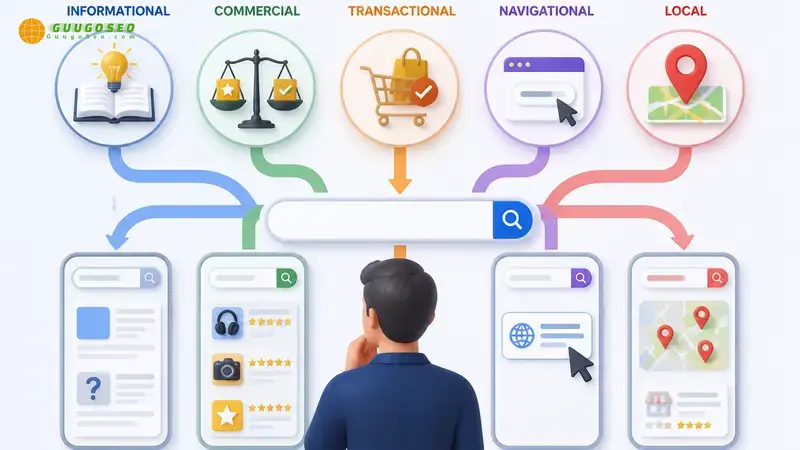 Các loại search intent điển hình: Cách nhận diện – Ví dụ thực tế – Minh họa đo lường