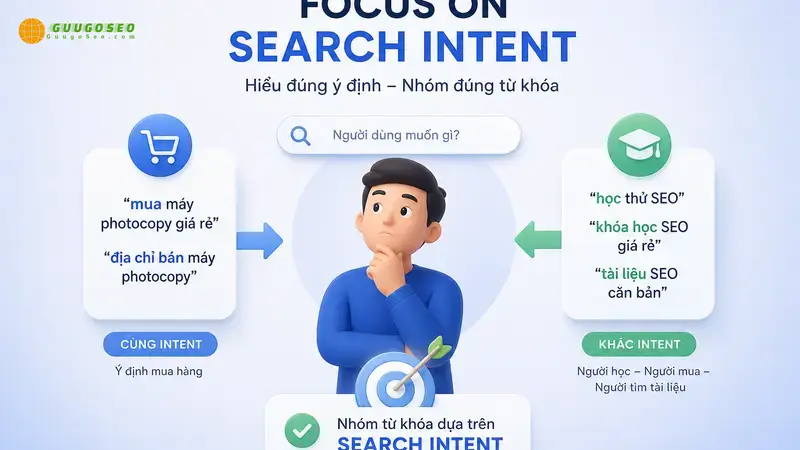 Các nguyên tắc vàng để nhóm từ khóa hiệu quả