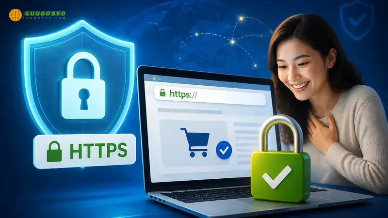 HTTPS Là Gì? Toàn Tập Về Giao Thức Bảo Mật Website 2 Lợi ích của HTTPS - Bảo mật dữ liệu và tăng cường niềm tin người dùng
