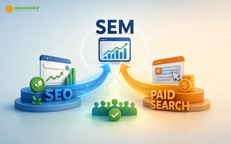 Các thành phần cấu thành SEM: SEO, Paid search  hơn thế nữa