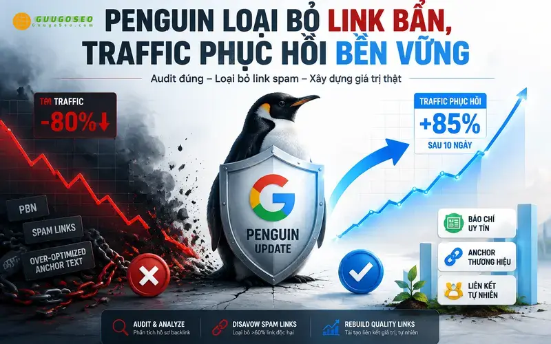 Định nghĩa Google Penguin – Tác động thực tế qua từng con số