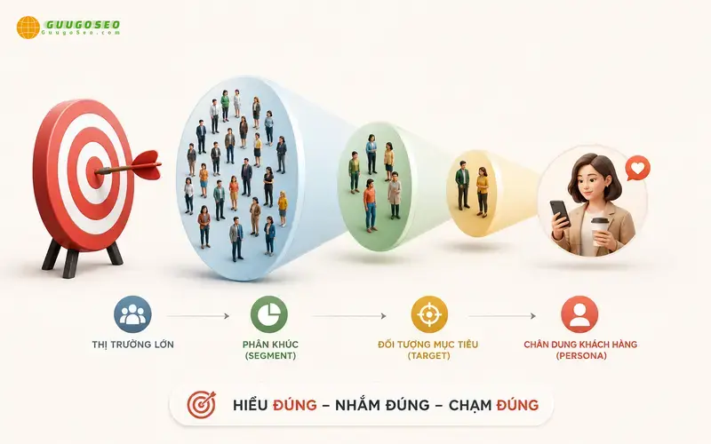 Phân biệt Target – Market Segment – Persona & các khái niệm liên quan