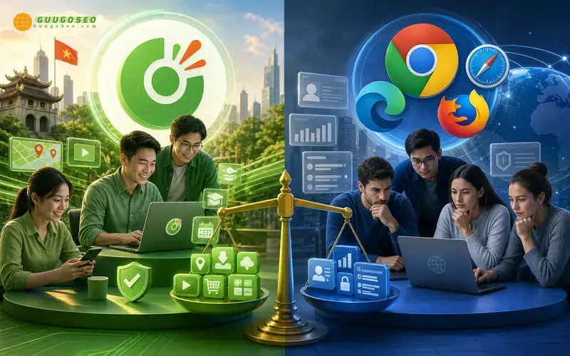 So sánh thực tế: Cốc Cốc vs Google, Chrome, Safari & các trình duyệt phổ biến